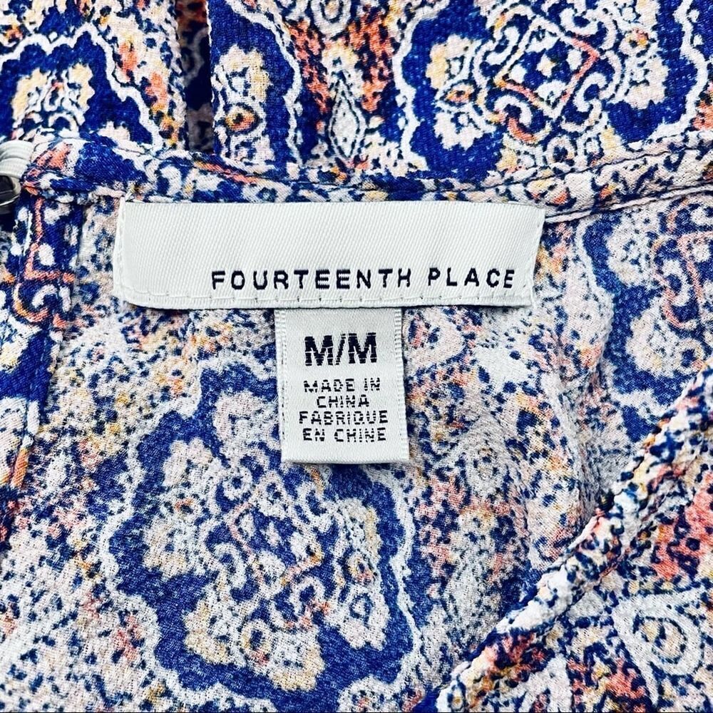 Fourteenth Place Geometric Pattern Blouse - image 7